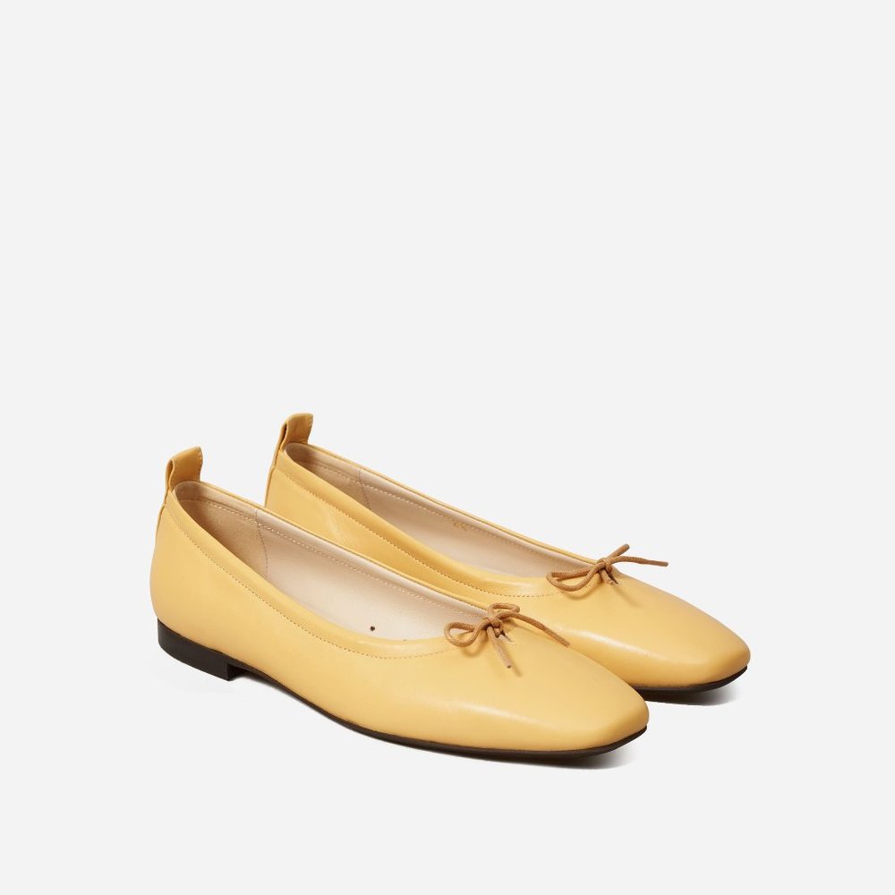 Everlane Yellow Wheat Ballet Flats